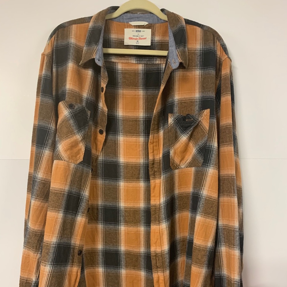 Men’s XXL Orange flannel